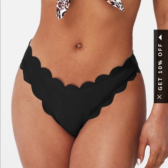 Lara scalloped trim bikini bottom in XL NWT - Picture 2 of 3